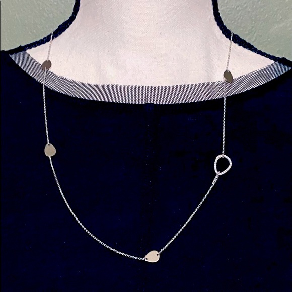 Murat Paris Jewelry - ❤️💯✅ 🆕925 STERLING SILVER TEARDROP CZ NECKLACE